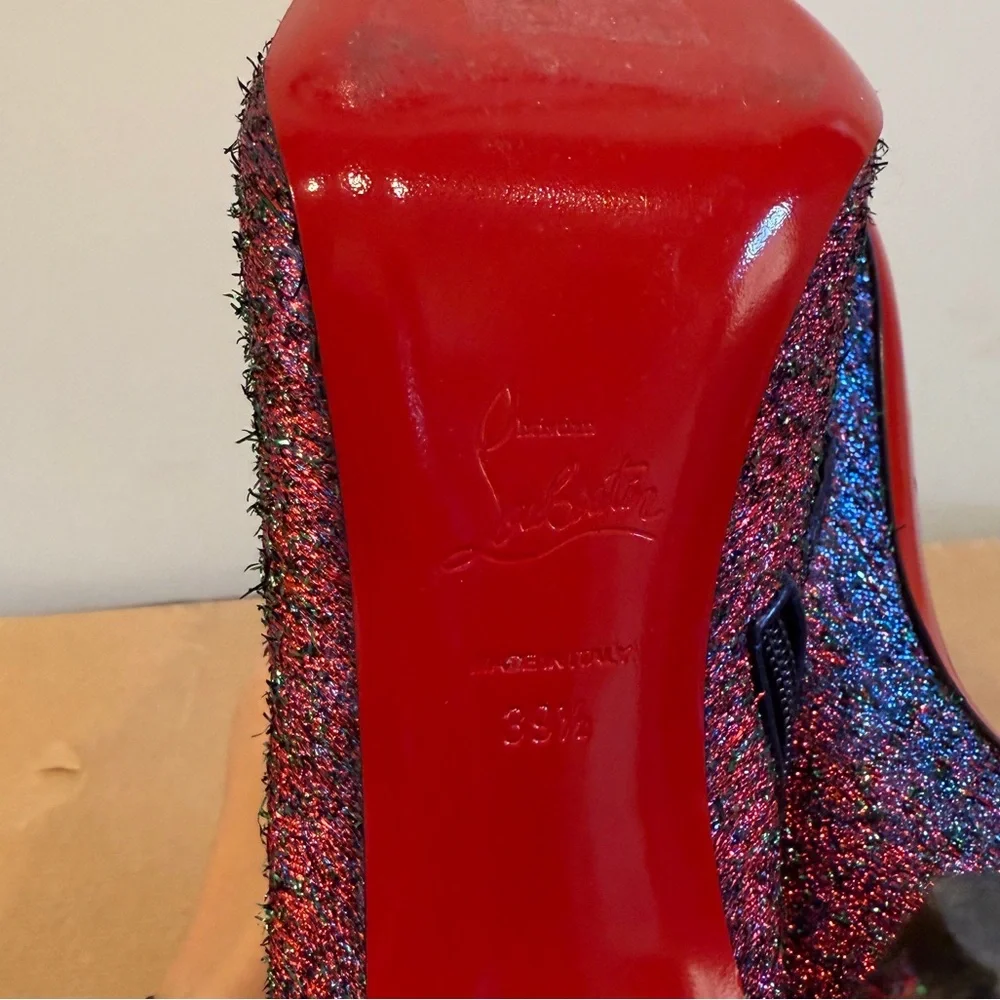 Christian Louboutin So Kate Starlight Lurex Booties, 39.5 - Picture 6 of 12